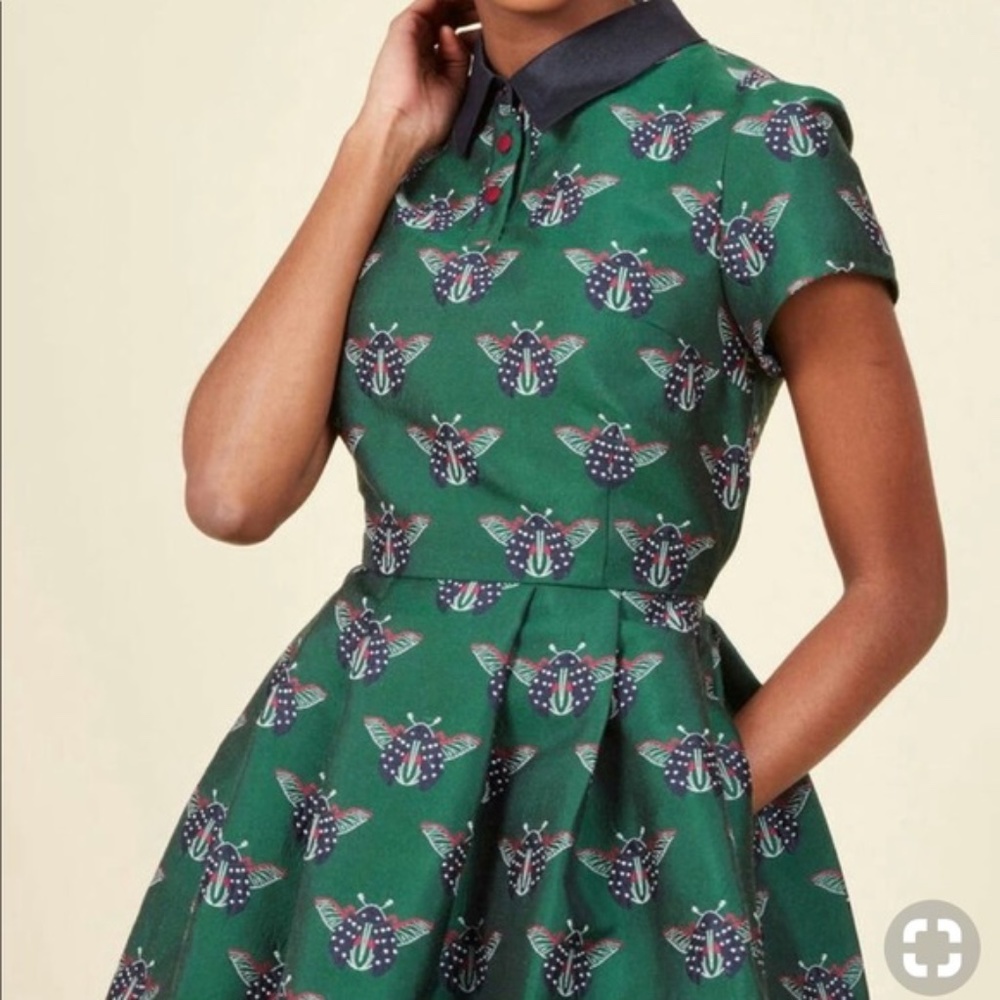 NWT Modcloth Brocade Beatle Dress
